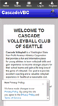 Mobile Screenshot of cascadevolleyball.net